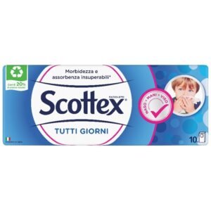 Scottex Tutti Giorni popierinės nosinaitės, 10 vnt.