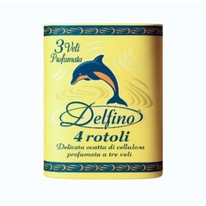 Delfino parfumuotas tualetinis popierius, 3 sluoksnių, 4 rulonai