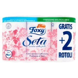 Foxy Seta tualetinis popierius, 2 sluoksnių, 6 rulonai