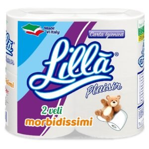 Lillà Plaisir tualetinis popierius, 2 sluoksnių, 4 rulonai