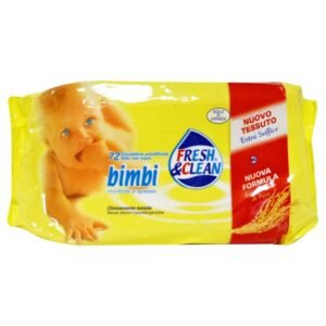 Fresh & Clean Bimbi drėgnos servetėlės su ryžių ekstraktu, 72 vnt.