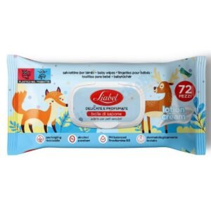 Liabel Soap Bubbles drėgnos servetėlės su provitaminu B5, 72 vnt.