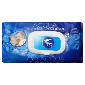 Più Lady Acqua drėgnos servetėlės 99% vandens pagrindu, 72 vnt.