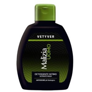 Malizia Uomo intymios higienos prausiklis vyrams Anti-Odour Vetiver, 200 ml