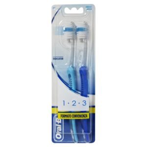 Oral-B 1-2-3 Indicator 35 Medium dantų šepetėlių rinkinys 2 vnt.