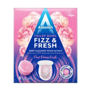 Astonish WC valymo tabletės Pink Peony Fresh, 8 vnt.