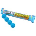 Zed Blue Razz Jawbreaker kramtomieji saldainiai su mėlynųjų aviečių skoniu, 4 vnt.