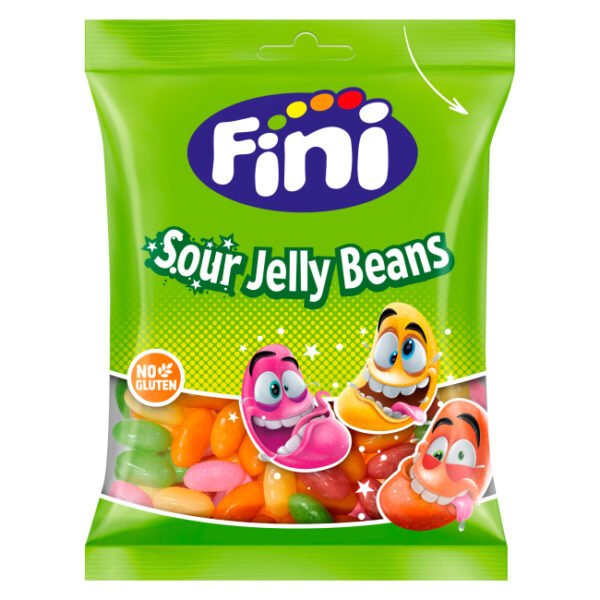 Fini Sour Jelly Beans rūgštūs želė saldainiai, 85 g