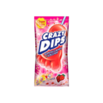 Chupa Chups Crazy Dips Strawberry braškių skonio putojantys saldainiai, 14 g