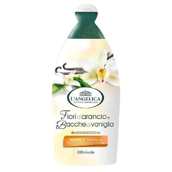 L'Angelica Orange Blossom & Vanilla dušo gelis su apelsinų žiedais ir vanile, 500 ml