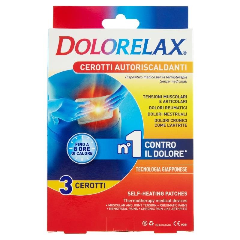Dolorelax savaime šylantys pleistrai nuo skausmo, 3 vnt.
