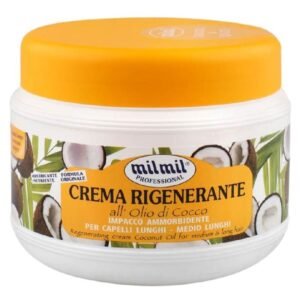Mil Mil Professional regeneruojanti plaukų kaukė su kokosų aliejumi, 500 ml / 1000 ml
