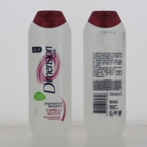 Dimension 2in1 Shampoo & Balsamo Dry Purple šampūnas ir balzamas sausiems plaukams, 250 ml