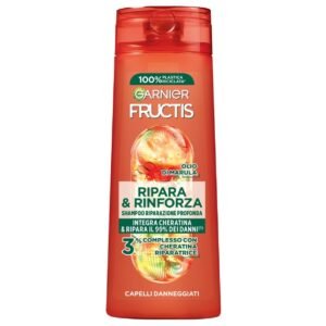 Garnier Fructis Repair & Strength Keratin šampūnas pažeistiems plaukams, 250 ml
