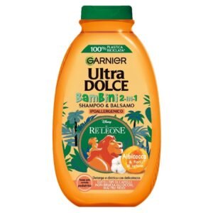 Garnier Ultra Dolce Kids 2 in 1 šampūnas ir balzamas su abrikosais, 250 ml