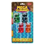 Mega Gummies Bearstickles vaisiniai guminukai ant pagaliuko, 120 g