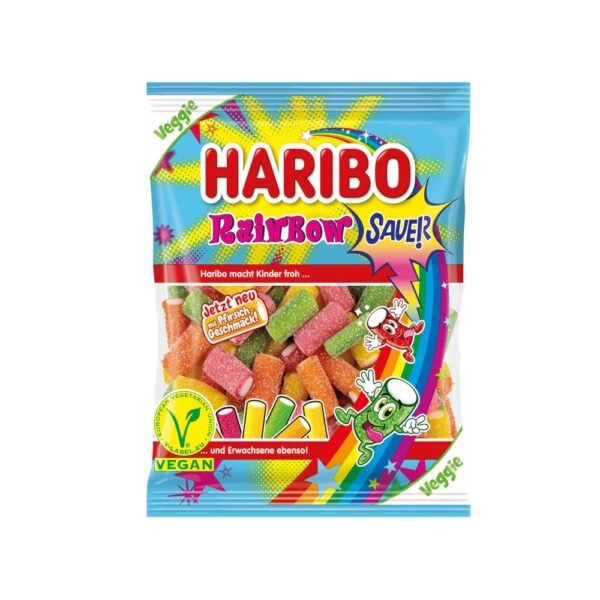 Haribo Rainbow Fizz Veggie guminukai, 160 g