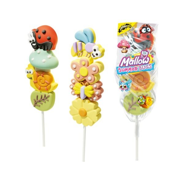 Johny Bee Mallow Summer Bugs zefyriniai saldainiai, 50 g