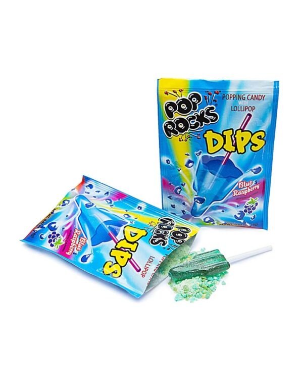 Pop Rocks Dips Blue Raspberry ledinukas su sproginėjančiais saldainiais, 18 g