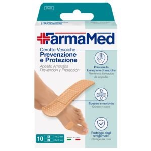 FarmaMed apsauginiai pleistrai nuo pūslių, 10 vnt.