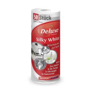 Deluxe Silky White daugkartinio naudojimo šluostės