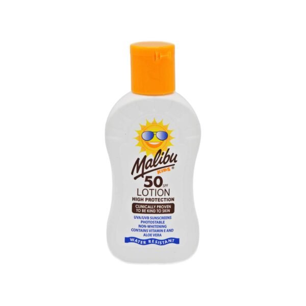 Malibu Kids SPF50 apsauginis losjonas nuo saulės vaikams, 100 ml