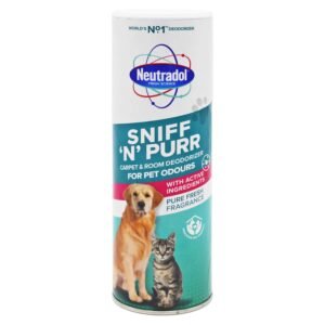 Neutradol Sniff 'N' Purr kilimų ir patalpų dezodorantas augintinių kvapams, 525 g
