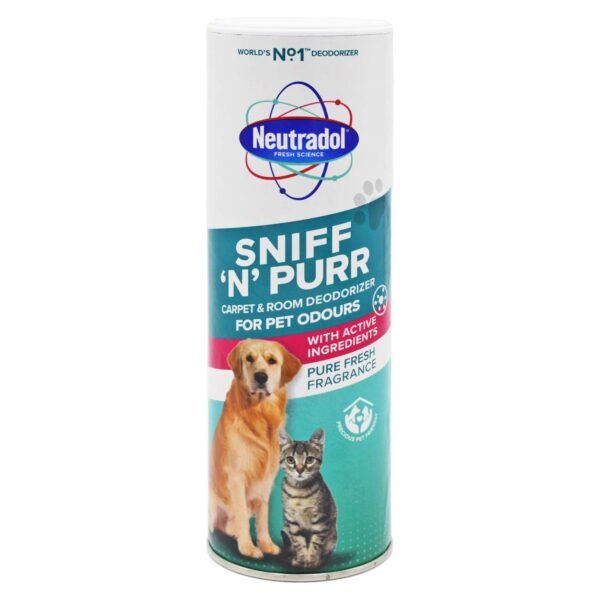 Neutradol Sniff 'N' Purr kilimų ir patalpų dezodorantas augintinių kvapams, 525 g