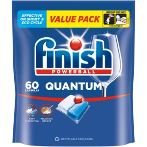 Finish Quantum Powerball indaplovių kapsulės, 60 vnt.