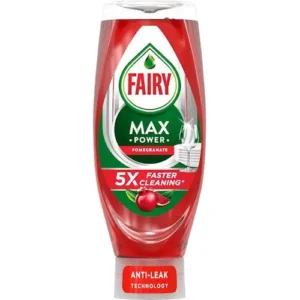 Fairy Max Power Granatų indų ploviklis, 660 ml Fairy Max Power Granatų indų ploviklis sukurtas efektyviam kasdieniam indų plovimui, kai reikia lengvai pašalinti įsisenėjusius riebalus ir pridegusio maisto likučius. Pažangi formulė greitai tirpdo riebalus, todėl indai tampa nepriekaištingai švarūs be ilgo šveitimo. Patogus apverčiamas buteliukas su specialiu dozatoriumi leidžia tiksliai paskirstyti ploviklį tiesiai ant kempinės ar nešvarių indų, o gaivus granatų aromatas suteikia malonų gaivumo pojūtį viso plovimo metu. Dėl koncentruotos sudėties pakanka nedidelio kiekio priemonės, todėl produktas yra ekonomiškas ir tinkamas kasdieniam naudojimui. Šis indų ploviklis tinka visų tipų indams ir virtuvės reikmenims, įskaitant stiklines, taures, lėkštes, puodus, keptuves, stalo įrankius, plastikinius indus bei keraminius paviršius. Efektyvi formulė lengvai pašalina riebalus, aliejų, padažų likučius ir kitus kasdienius nešvarumus, nepalikdama dryžių ar apnašų. Priemonė taip pat gali būti naudojama kai kurių plaunamų virtuvės paviršių valymui, jei po naudojimo jie kruopščiai nuplaunami švariu vandeniu. Dėl patogios dozavimo sistemos ploviklis naudojamas taupiai ir padeda greičiau atlikti kasdienius buities darbus. Fairy Max Power Granatų indų ploviklis yra puikus pasirinkimas kasdienei virtuvės priežiūrai, kai svarbi švara, higiena ir nepriekaištingi rezultatai. Reguliarus naudojimas padeda lengvai pašalinti riebalus bei kitus nešvarumus, suteikia indams spindesio ir užtikrina malonų gaivumo pojūtį po kiekvieno plovimo. Tai patikima priemonė kiekvieniems namams, padedanti palaikyti švarią ir tvarkingą virtuvę. Naudojimas: užlašinkite nedidelį kiekį ploviklio ant drėgnos kempinės arba tiesiai ant nešvarių indų, išplaukite ir kruopščiai nuskalaukite švariu vandeniu. Įspėjimai: laikykite vaikams nepasiekiamoje vietoje. Venkite patekimo į akis. Patekus į akis, nedelsdami gerai praplaukite vandeniu. Naudokite tik pagal paskirtį.