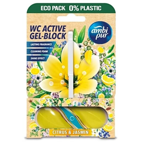 Ambi Pur WC Active Gel-Block Citrus & Jasmin WC gelinis blokelis