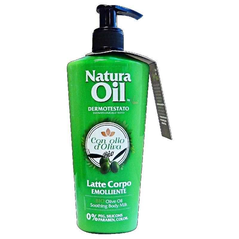Natura Oil kūno pienelis su ekologišku alyvuogių aliejumi, 250 ml