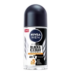 Nivea Men Black & White Invisible Ultimate Impact rutulinis antiperspirantas, 50 ml