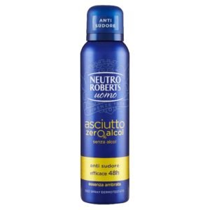 Neutro Roberts Uomo Asciutto Zero Alcohol purškiamas dezodorantas, 150 ml