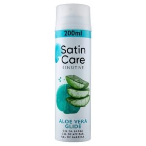 Gillette Satin Care Sensitive Aloe Vera skutimosi gelis, 200 ml