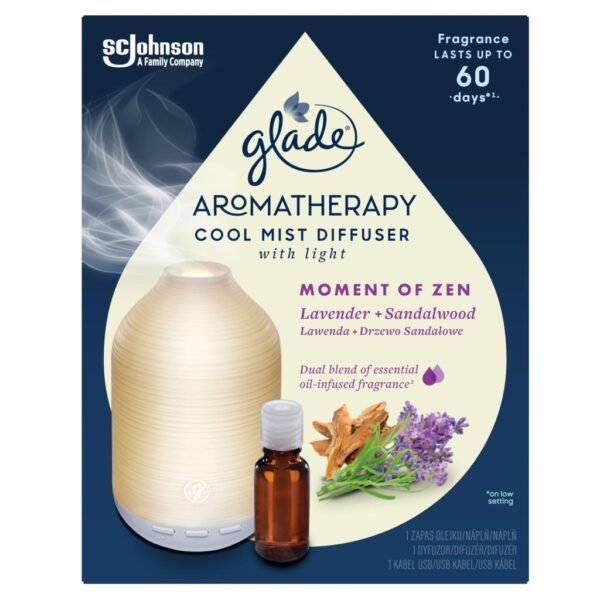 Glade Aromatherapy Mist difuzoriaus rinkinys Moment of Zen