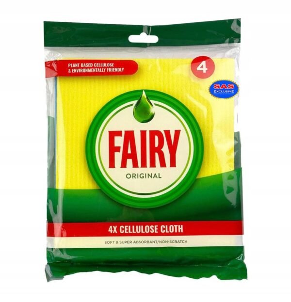 Fairy Original celiuliozinės šluostės, 4 vnt.