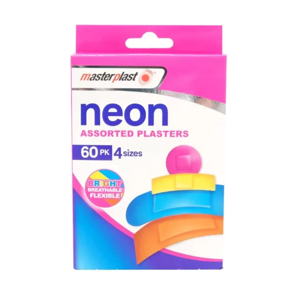 Masterplast Neon pleistrai, 60 vnt.