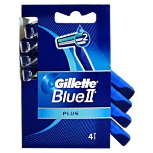 Gillette Blue II Plus vienkartiniai skutuvai, 4 vnt.