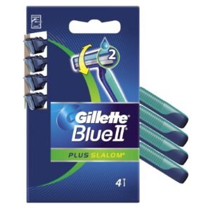 Gillette Blue II Plus Slalom vienkartiniai skutuvai, 4 vnt.