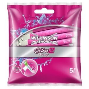 Wilkinson Sword Extra2 Beauty vienkartiniai moteriški skustuvai, 5 vnt.