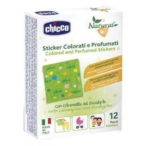 Chicco Natural kvapnūs lipdukai su citronelės ir eukalipto eteriniais aliejais, 12 vnt.