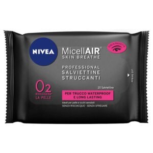 Nivea MicellAIR makiažo valymo servetėlės, 20 vnt.