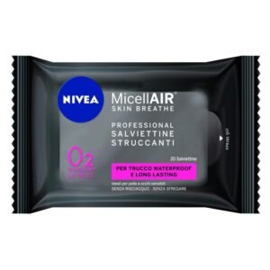 Nivea MicellAIR Professional makiažo valymo servetėlės, 20 vnt.