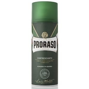 Proraso Green gaivinančios skutimosi putos su eukaliptų aliejumi ir mentoliu, 400 ml