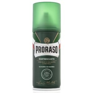 Proraso Green gaivinančios skutimosi putos su eukaliptų aliejumi ir mentoliu, 50 ml