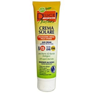 Delice Solaire Bio Natura ekologiškas apsauginis kremas nuo saulės SPF15, 150 ml