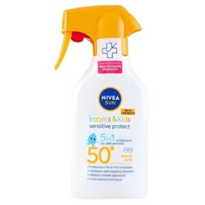 Nivea Sun Babies & Kids Sensitive purškiklis nuo saulės SPF50+, 250 ml