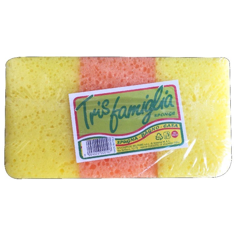 Trisfamiglia maudymosi kempinių rinkinys, 3 vnt.