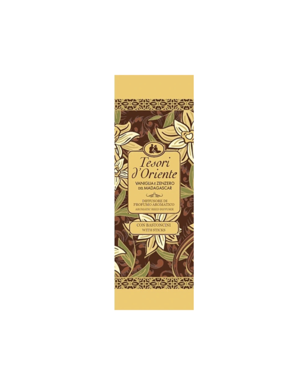 Tesori d'Oriente Vaniglia e Zenzero del Madagascar namų kvapas su lazdelėmis, 200 ml